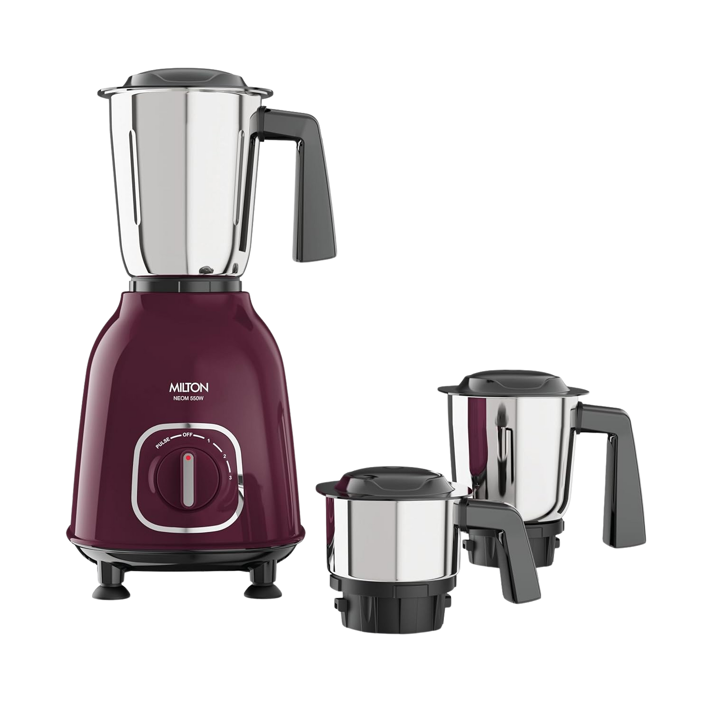 MILTON Neom Mixer Grinder | 550 Watt | 3 Jar