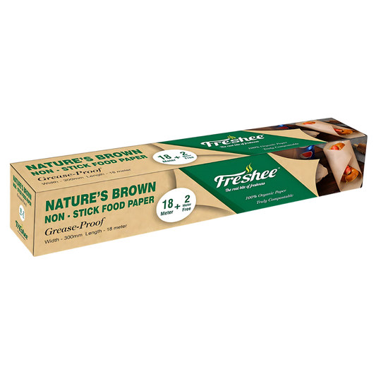 FRESHEE Natures Brown Non-stick Food Paper 18 m+2 m | 300 mm