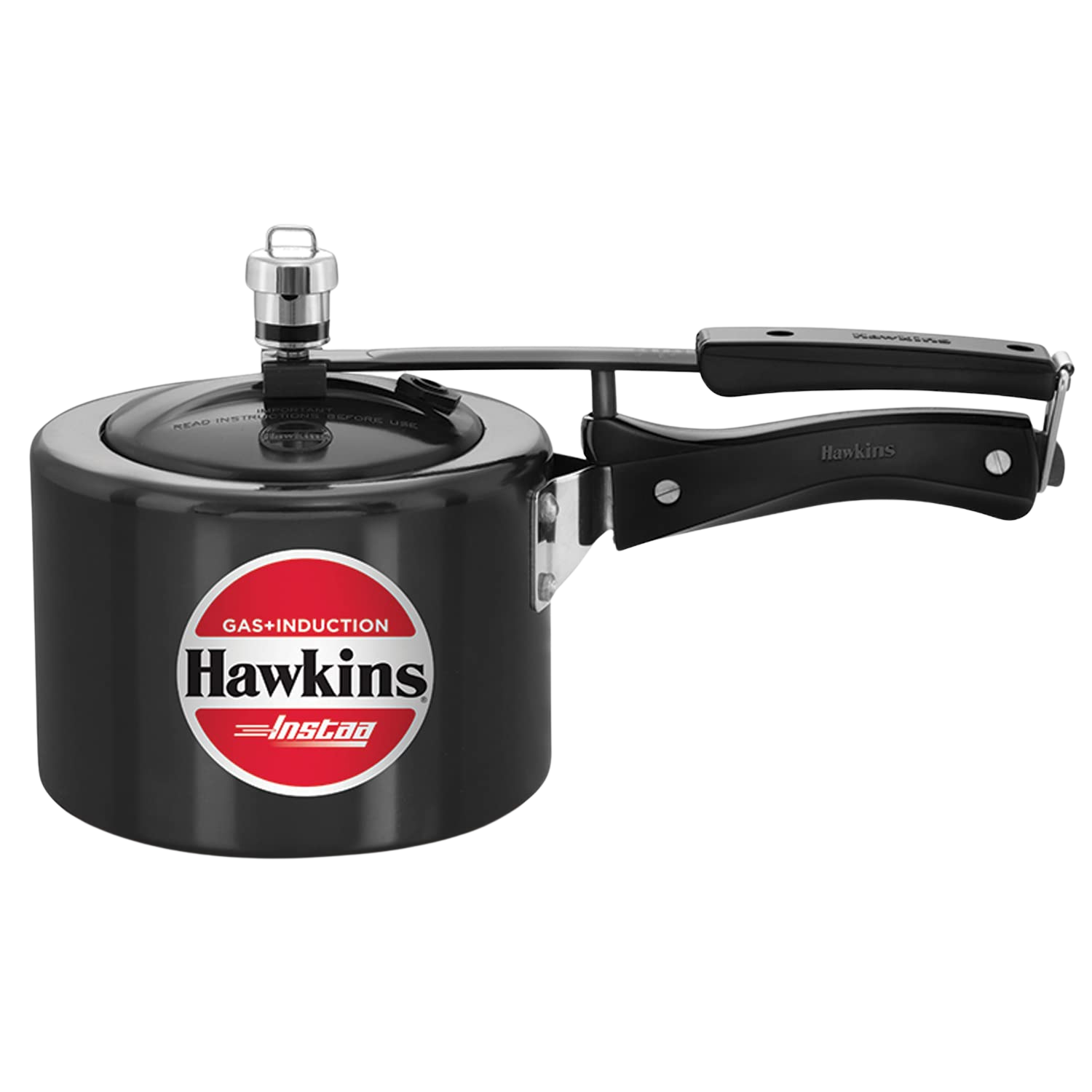 HAWKINS Instaa Pressure Cooker, Induction Base Inner Lid Cooker | Hard Anodised Cooker | Black - Premium hard anodised pressure cooker from Hawkins - Just Rs. 1575! Shop now at Surana Sons