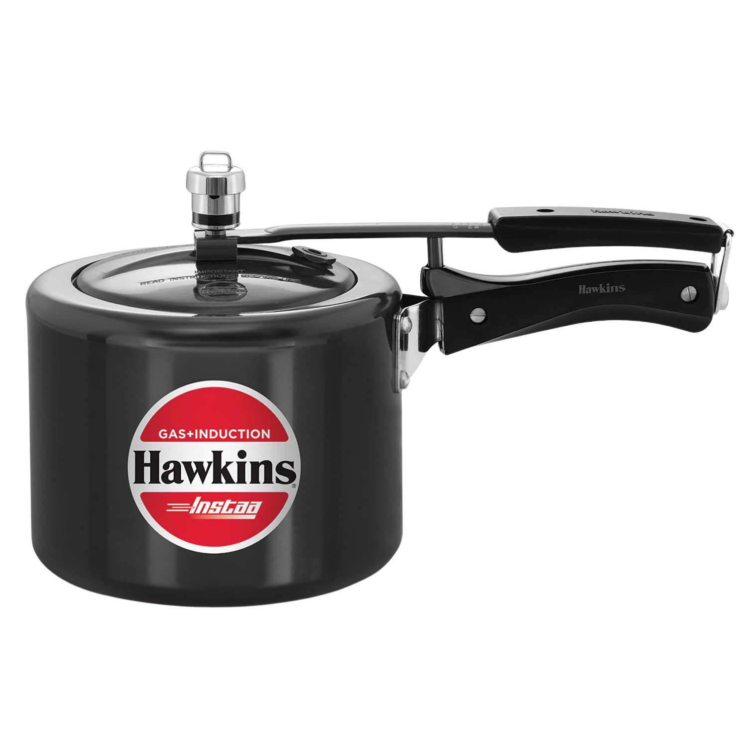 HAWKINS Instaa Pressure Cooker, Induction Base Inner Lid Cooker | Hard Anodised Cooker | Black - Premium hard anodised pressure cooker from Hawkins - Just Rs. 1575! Shop now at Surana Sons