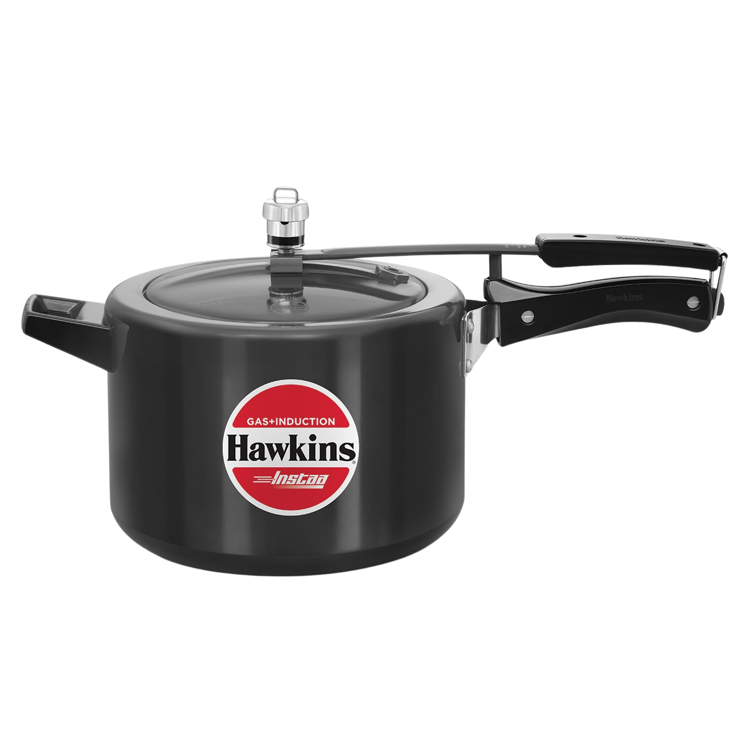 HAWKINS Instaa Pressure Cooker, Induction Base Inner Lid Cooker | Hard Anodised Cooker | Black - Premium hard anodised pressure cooker from Hawkins - Just Rs. 1575! Shop now at Surana Sons