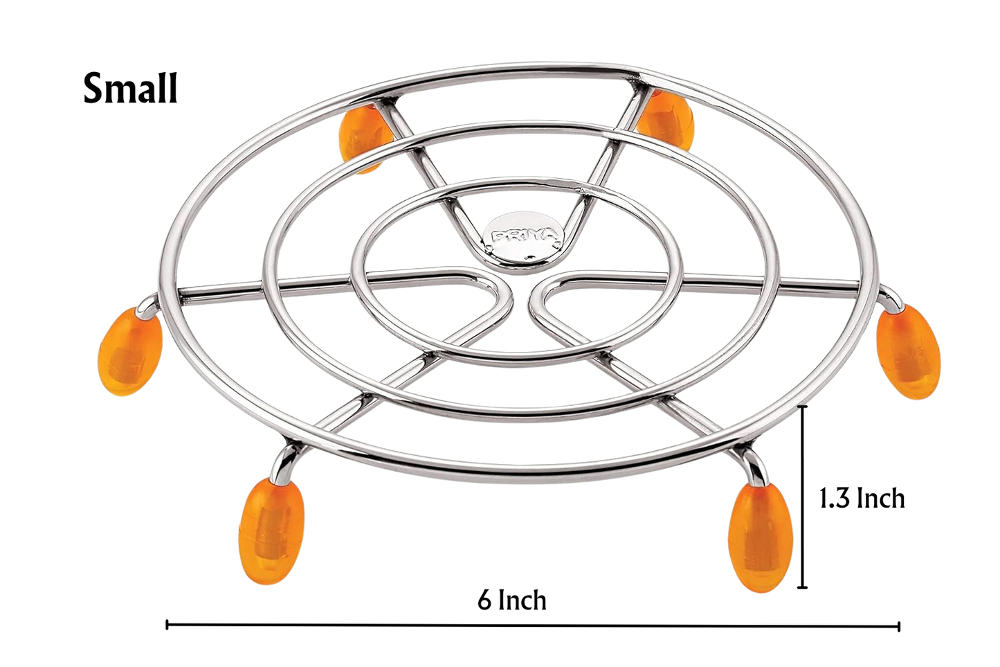 PRIYA Heavy Stainless Steel Premium Mirror Polish Hot Pot Stand | Strong & Durable
