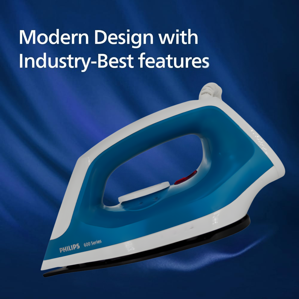 PHILIPS DuraEase Light Weight Dry Iron DST0600/20, 1000 W | 3 Year Warranty