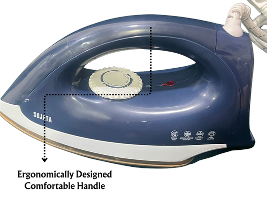 Sujata 1100 Watt Smooth Slide Light Weight Iron | Warranty 2 Years - Premium Dry Irons from Sujata - Just Rs. 599! Shop now at Surana Sons