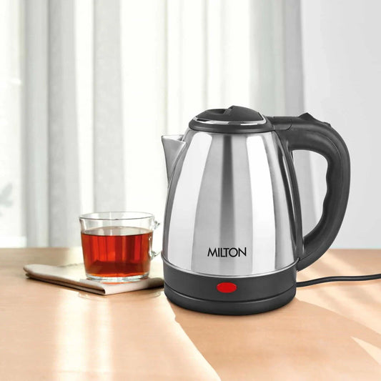 MILTON Euroline Stainless Steel  INSTA Electric Kettle | 1500 Watt | Boil Dry Protect