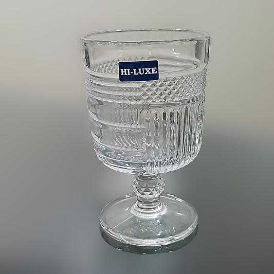 HILUXE Stem Glass 200 ML | Juice | Water | Soft Drinks | Set of 6