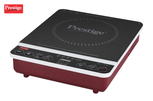 Prestige Travel Induction Cooktop 1200 W with Soft Touch Buttons (Red, Black) - Premium Induction Cooktop from Prestige - Just Rs. 1867! Shop now at Surana Sons